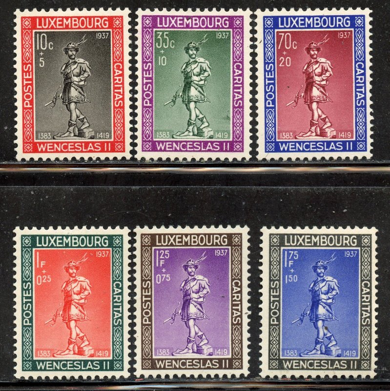 Luxembourg #B79-84, Mint Hinge Remain.