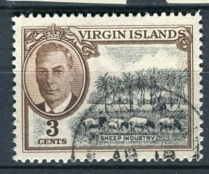 VIRGIN ISLANDS; 1950s early GVI pictorial issue fine used 3c. value