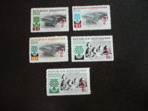 Stamps-Dominican Republic-Scott#B31-B33,CB19-CB20-Mint Never Hinged Set of 5