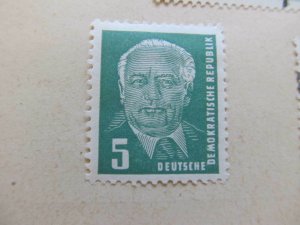 1952-53 5pf Fine MH* A11P7FF64 DDR Germany Democratic Republic-