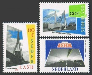 Netherlands 936-938,MNH.Michel 1585-1587. Bridges, Tunnel, 1996.