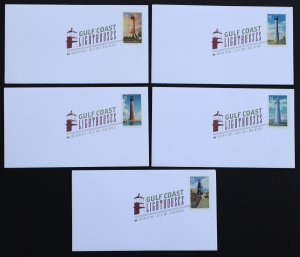 U.S. Used Stamp Scott #4409 - 4413 44c Lighthouses Set of 5 DCP First Day Covers