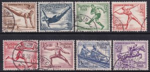 Germany 1936 Sc B82-9 set used