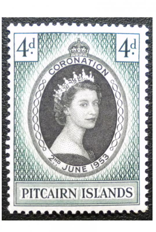 BRITISH PITCAIRN ISLANDS STAMP. YEAR 1953. SCOTT # 19. UNUSED