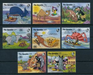 [22366] Gambia 1991 Disney Characters in scenes Kipling MNH