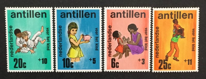 Netherlands Antilles 1970 #b105-8, Child Welfare, MNH.