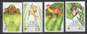 Fiji Mi.586-89 MNH WWF-88/Frogs