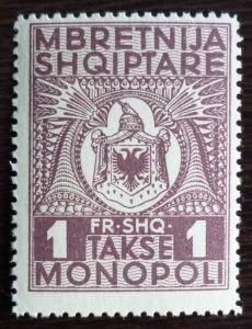 ALBANIA - REVENUE STAMP! albanien stempelmarke italy kosovo J5