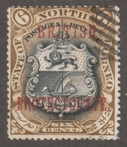 North Borneo, stamp, Scott#110,  used, hinged,  #QB-110