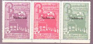 Linz 1926 Graphic Expo Poster Stamps Nachdruck