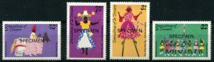 SPECIMEN Grenadines of ST Vincent Traditional Dances Stamps Collection MINT NH