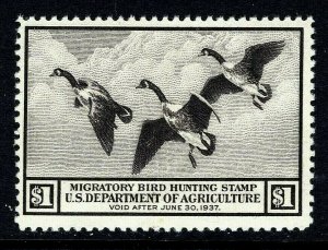 [V]   #RW3 ~ Mint-NH  U.S. Duck Stamp ~ Always Free Shipping!!! 