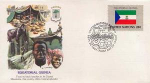 United Nations, First Day Cover, Flags, Equatorial Guinea