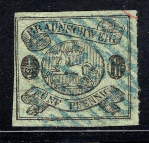 Brunswick #6 Used,  F/VF.   Cat $240.00   ...  0990006