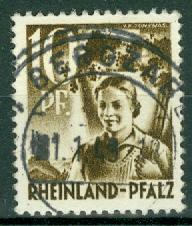 Germany - French Occupation - Rhine Palatinate - Scott 6N19