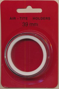 AIR-TITE Coin Holder - 39 mm- White Ring - US Dollar 1794-1839