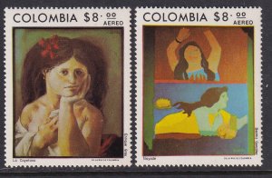 Colombia C649-C650 Paintings MNH VF