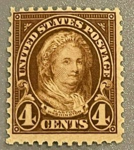 Scott#: 636 - Martha Washington 4c 1927 MNHOG single stamp - Lot 7