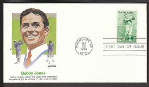 U.S. 1933 Bobby Jones 1981 Fleetwood U/A FDC