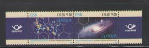 Estonia Sc 617 2009 Europa Astronomy stamp mint NH