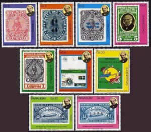 Paraguay 1948 ag-1950, 1951-1952 sheets, MNH. Mi 3270-3280. Rowland Hill, 1980.