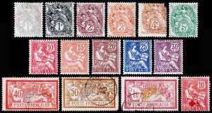 France Offices in Egypt, Port Said Scott 18-B1 (1902-15) M/U H F, CV $44.40 C