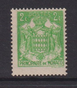 Monaco  #146  MH   1937  Grimaldi Arms  2c