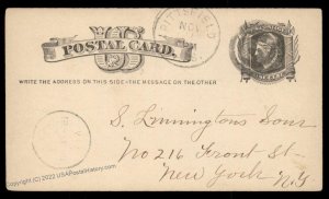 USA 1800s Boston Mass Negative Letter L Fancy Cancel Cover 95068