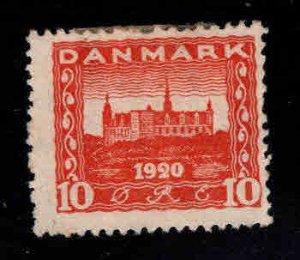 DENMARK  Scott 156 MH* 1920 Kronborg castle stamp hinge remnant