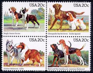 2098-2101 20c Dogs Mint NH VF