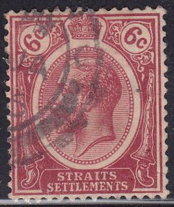 Straights Settlement 188 USED 1921 King George V