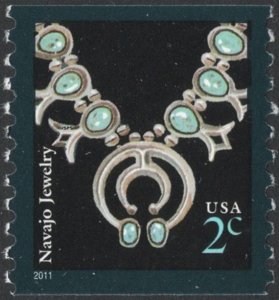 SC#3758B 2¢ Navajo Necklace Coil Single (2011) MNH