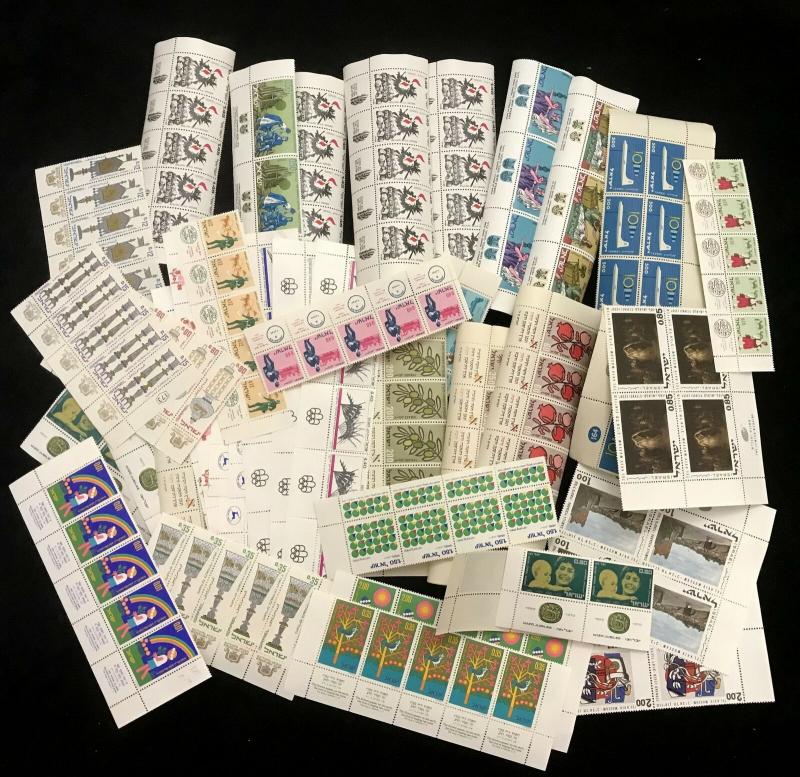 ISRAEL Air Art Strips MNH(Appx 100 Stamps) KR 883
