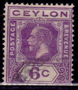 Ceylon 1921-33, King George V, 6c, sc#231, used