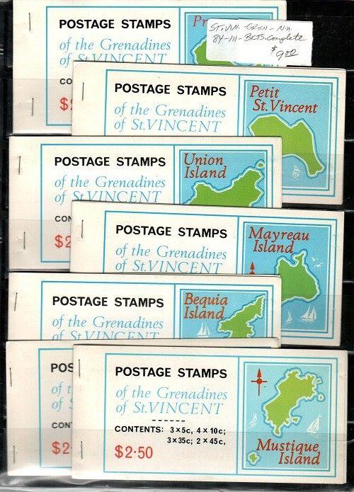 St. Vincent Grenadines Scott 84-111 Mint NH booklets complete