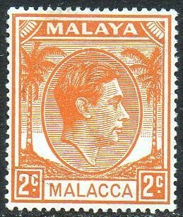 Malacca 1949 2c orange MH