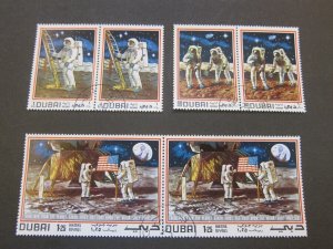 Dubai 1969 Sc 118a-c space CTO pair set FU