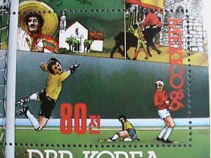 ​KOREA STAMP:1985-SC#2533-13TH WORLD SOCCER CHAMPIONSHIP-MNH RARE S/S-VF