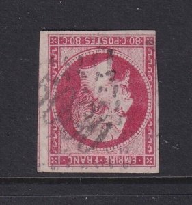 Alexandria (French Offices), Napoleon 80c 5080 cancel, used