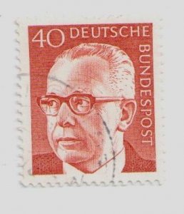 1971 Germany #1032 Dr H.C. Gustav Heinemann 1899-1976 3rd Federal President USED