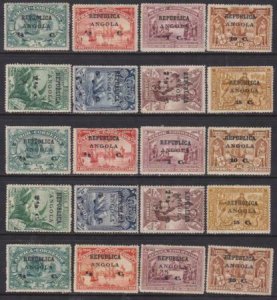 Angola 1913 SC 184-207 MLH Set
