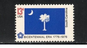 1640 * SOUTH CAROLINA STATE FLAG  *  U.S. Postage Stamp MNH