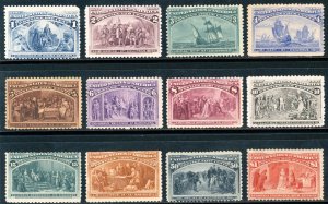 Scott 230 - 241 OG MNH/MH US 1893 Columbian Expo SCV $4,330