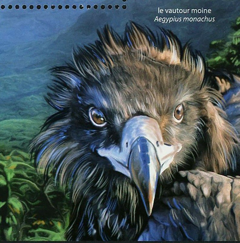 Birds of Prey of Africa stamp Royal Eagle Aquila Chrysaetos S/S MNH #4126/ Bl.63