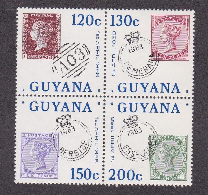 Guyana # 713a-d, British Stamps used in Guyana, LH, 1/3 Cat.