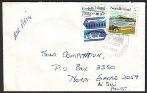 NORFOLK IS 1988 cover to Australia Bicentenary commem pmk..................75737