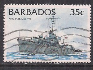 Barbados 1994 QE2 35 cents Ships SG 1033a used ( K769 )