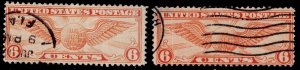 U.S. C19 USED HM TWO SINGLES (V4403)