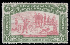 NEW ZEALAND EDVII SG373, 6d pink & olive-green, VLH MINT. Cat £200.