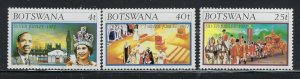 Botswana 179-81 MNH 1977 QEII Silver Jubilee (fe7347)